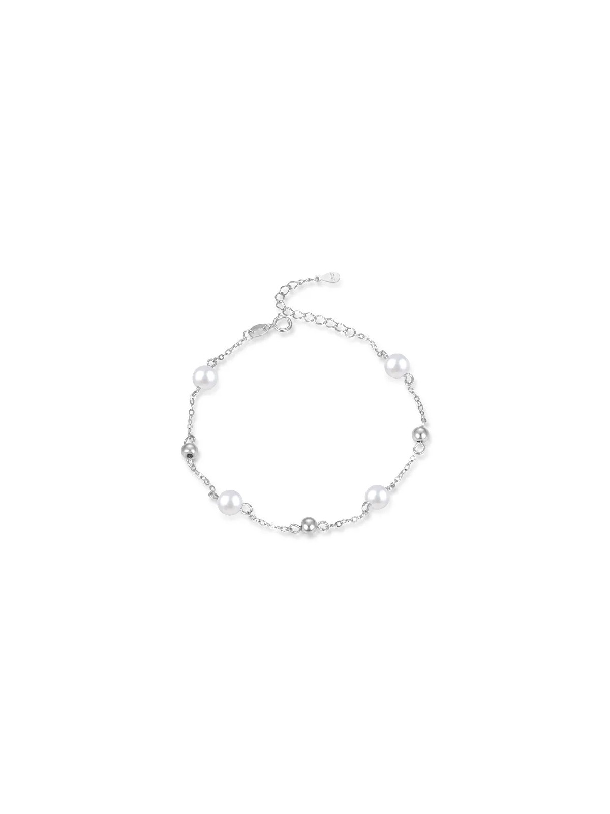Agato Bracciale elegante in argento con perle AGB759/21P donna