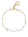 S'Agapõ Elegante bracciale placcato oro con perle Wisdom SWI20 donna