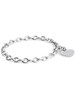 S'Agapõ Bracciale in acciaio per pendenti Happy SHAC2 donna