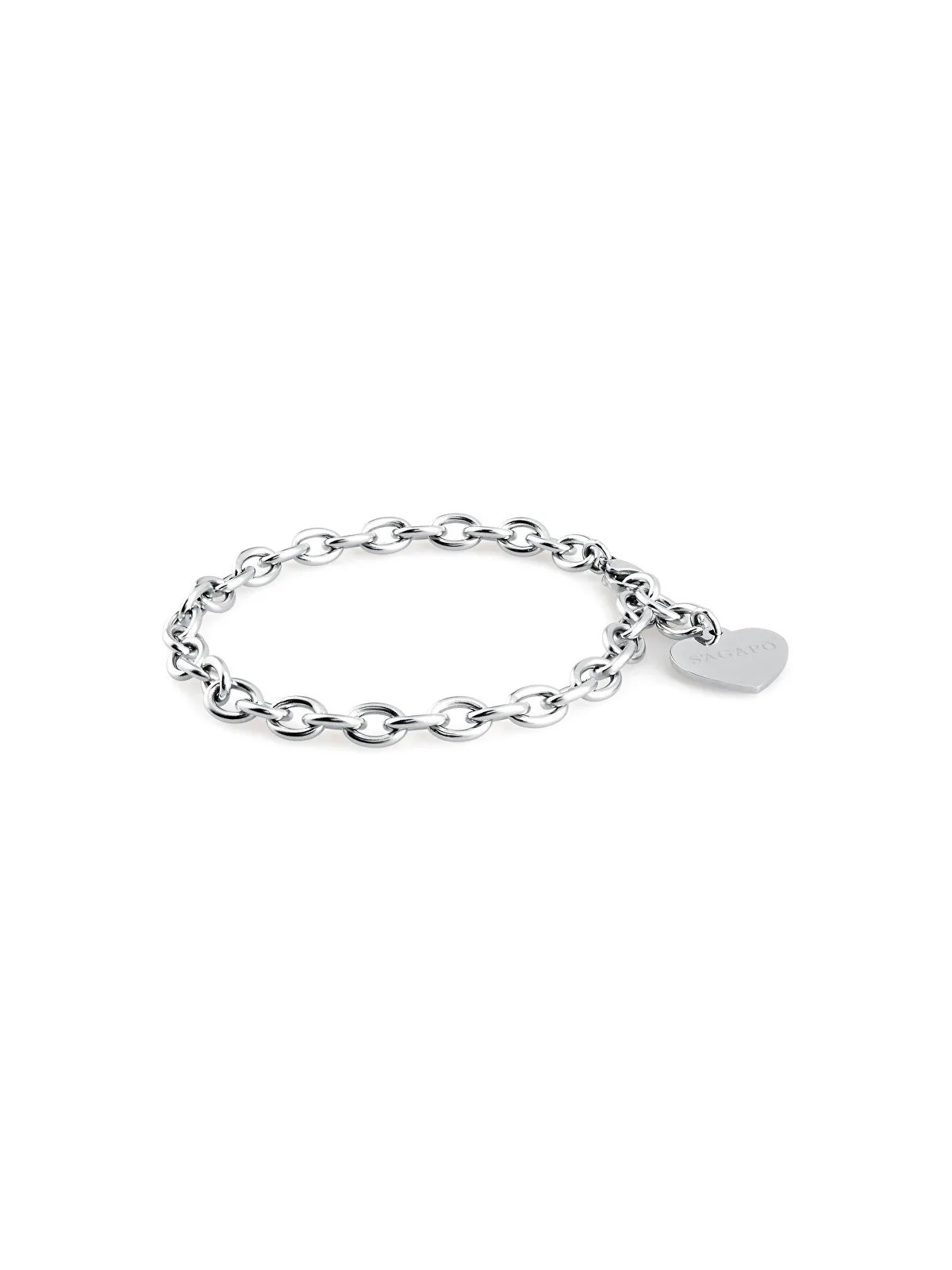 S'Agapõ Bracciale in acciaio per pendenti Happy SHAC2 donna