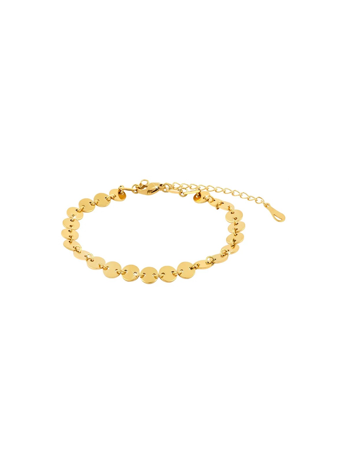 Troli Bracciale in acciaio placcato oro da donna