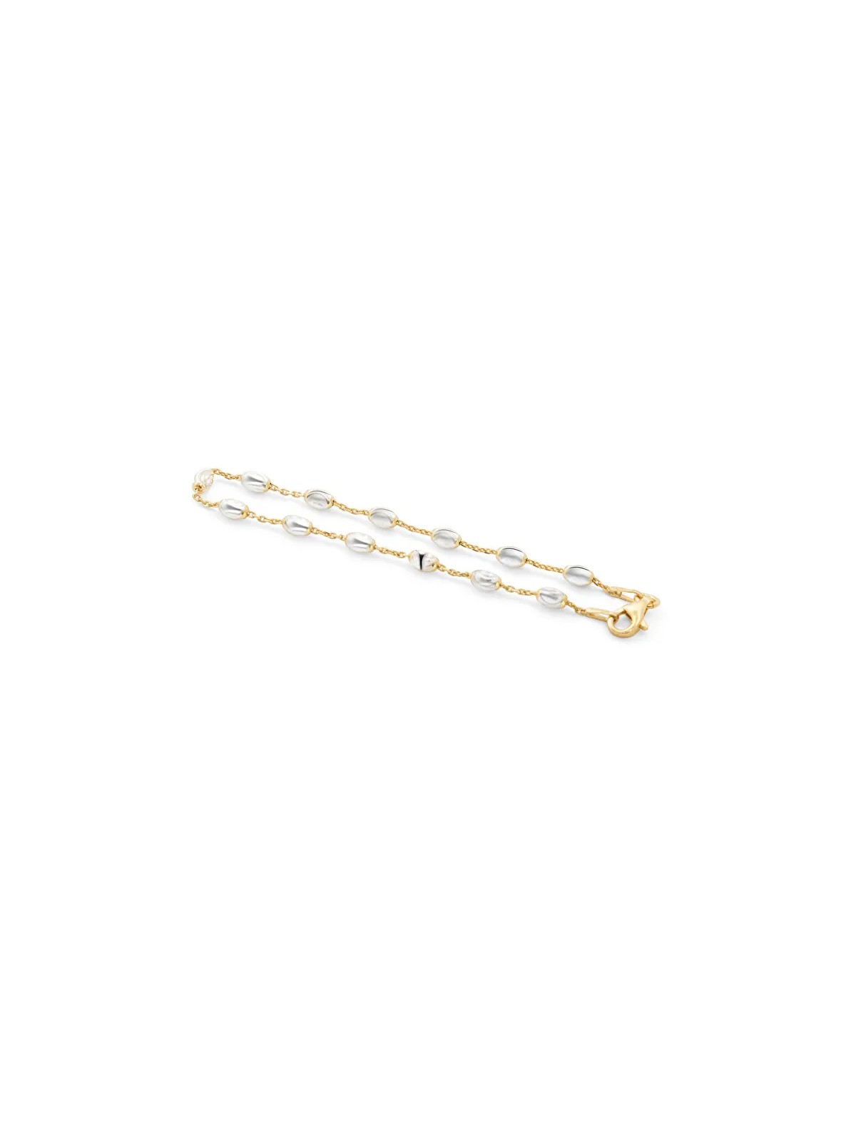 Beneto Exclusive Elegante bracciale bicolore placcato oro AGB605 - Lunghezza: 18 cm donna