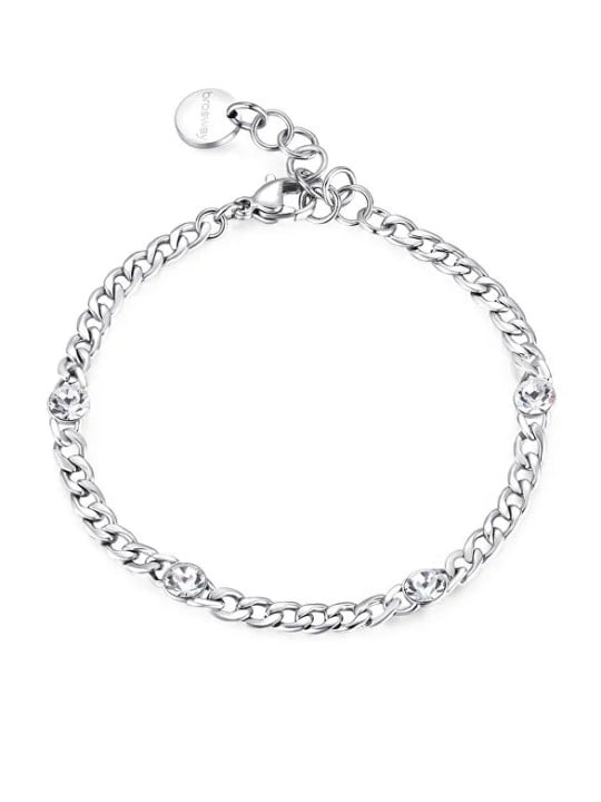 Brosway Bracciale in acciaio con cristilla Symphonia BYM85 donna