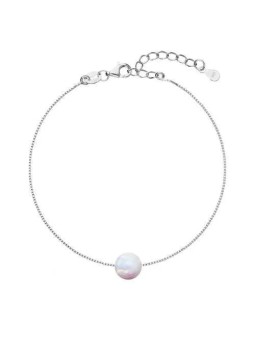 Evolution Group Bracciale affascinante con opale sintetico bianco 13019.1 donna