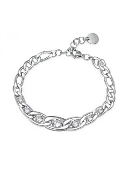 Brosway Bracciale in acciaio senza tempo con cristallis Symphonia BYM103 donna