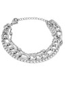 Troli Bracciale di lusso in acciaio triplo donna