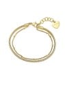 S'Agapõ Bracciale doppio placcato oro Chunky SHK24 donna