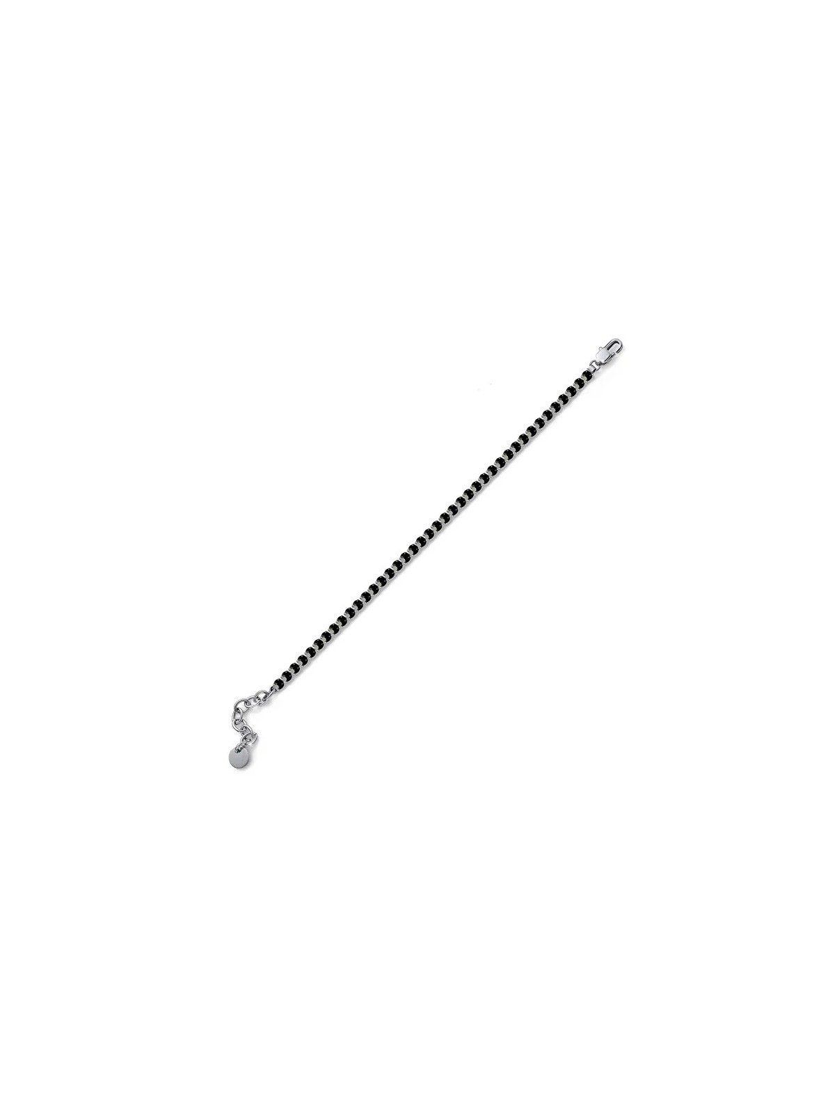 Oliver Weber Bracciale in acciaio scintillante con cristalli neri Déjà Vu 32325 280 donna