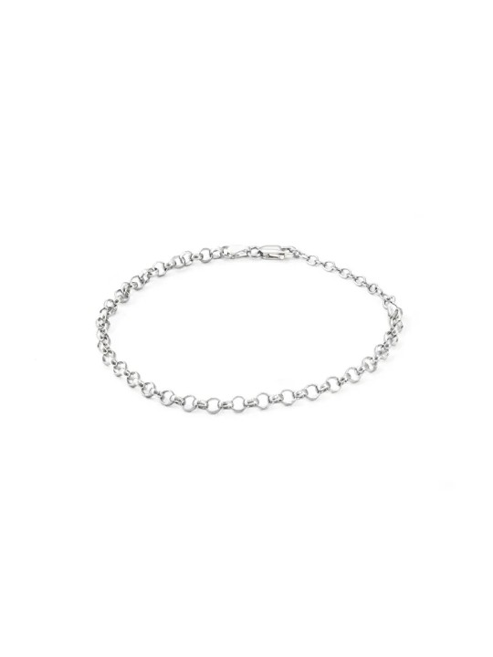 Beneto Exclusive Elegante bracciale in argento Anker AGB37 - Lunghezza: 18 cm donna