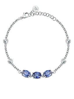 Morellato Bracciale elegante con zirconi cubici blu Colori SAVY19 donna
