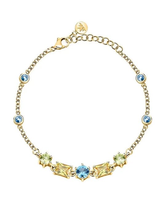 Morellato Affascinante bracciale placcato oro con zirconi cubici Colori SAVY08 donna