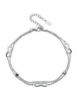 CRYSTalp Due oggetti di design Bracciale Infinity 22148.E da donna