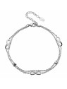 CRYSTalp Due oggetti di design Bracciale Infinity 22148.E da donna