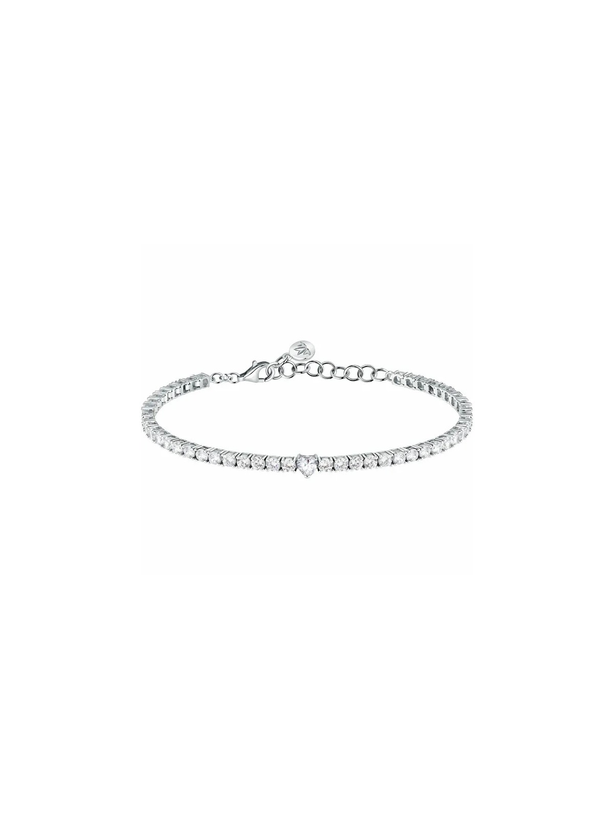 Morellato Bracciale in argento con cuore romantico Tesori SAIW166 donna
