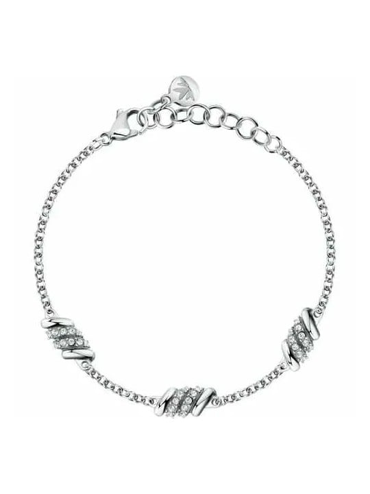 Morellato Bracciale in acciaio con cristalli Torchon SAWZ06 donna