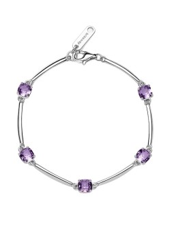 Brosway Bracciale in argento con zirconi cubici viola Fancy Magic FMP05 donna