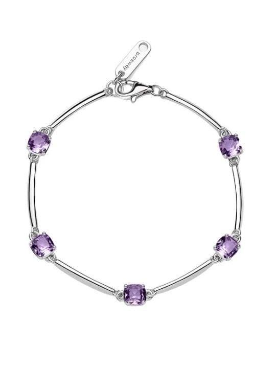 Brosway Bracciale in argento con zirconi cubici viola Fancy Magic FMP05 donna