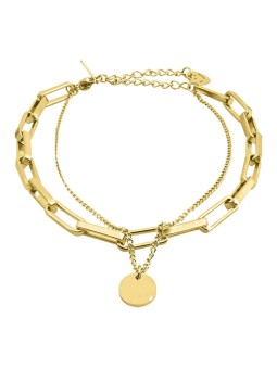 Troli Bracciale doppio placcato oro VGS1124G donna