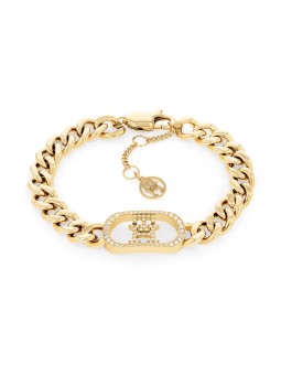 Tommy Hilfiger Bracciale monogramma placcato oro di lusso 2780895 donna