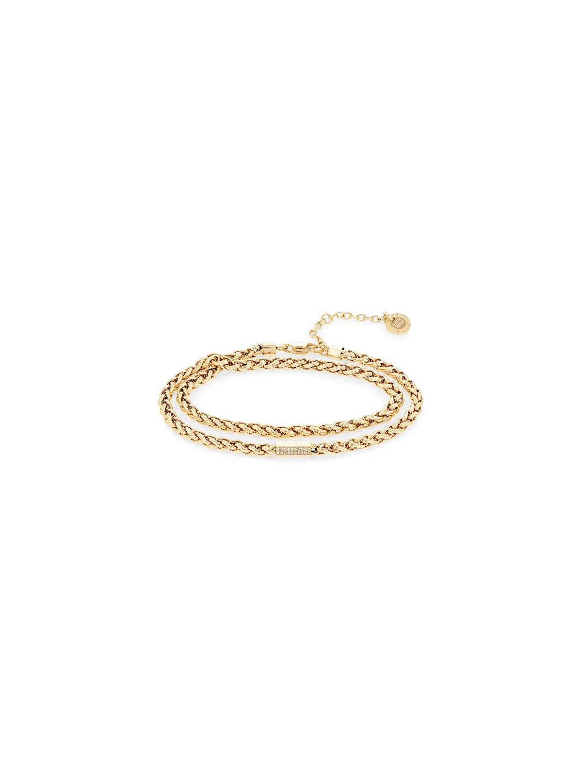 Tommy Hilfiger Bracciale doppio placcato oro moda 2780876 donna