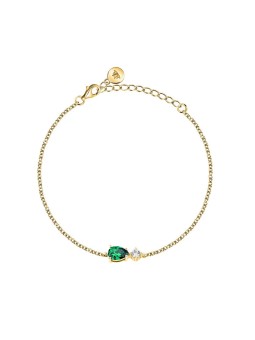 Morellato Elegante bracciale placcato oro con zirconi Tesori SAIW199 donna