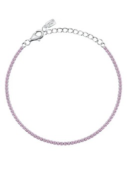 La Petite Story Bracciale tennis in argento con zirconi rosa Argento LPS05AWV32 donna