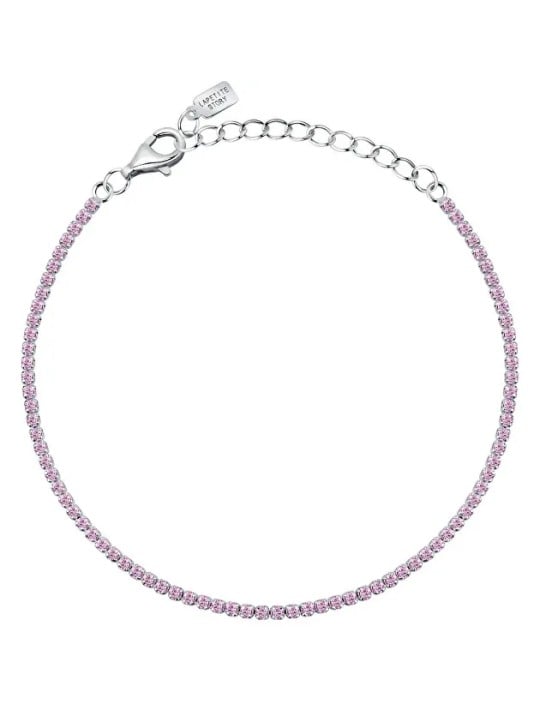 La Petite Story Bracciale tennis in argento con zirconi rosa Argento LPS05AWV32 donna