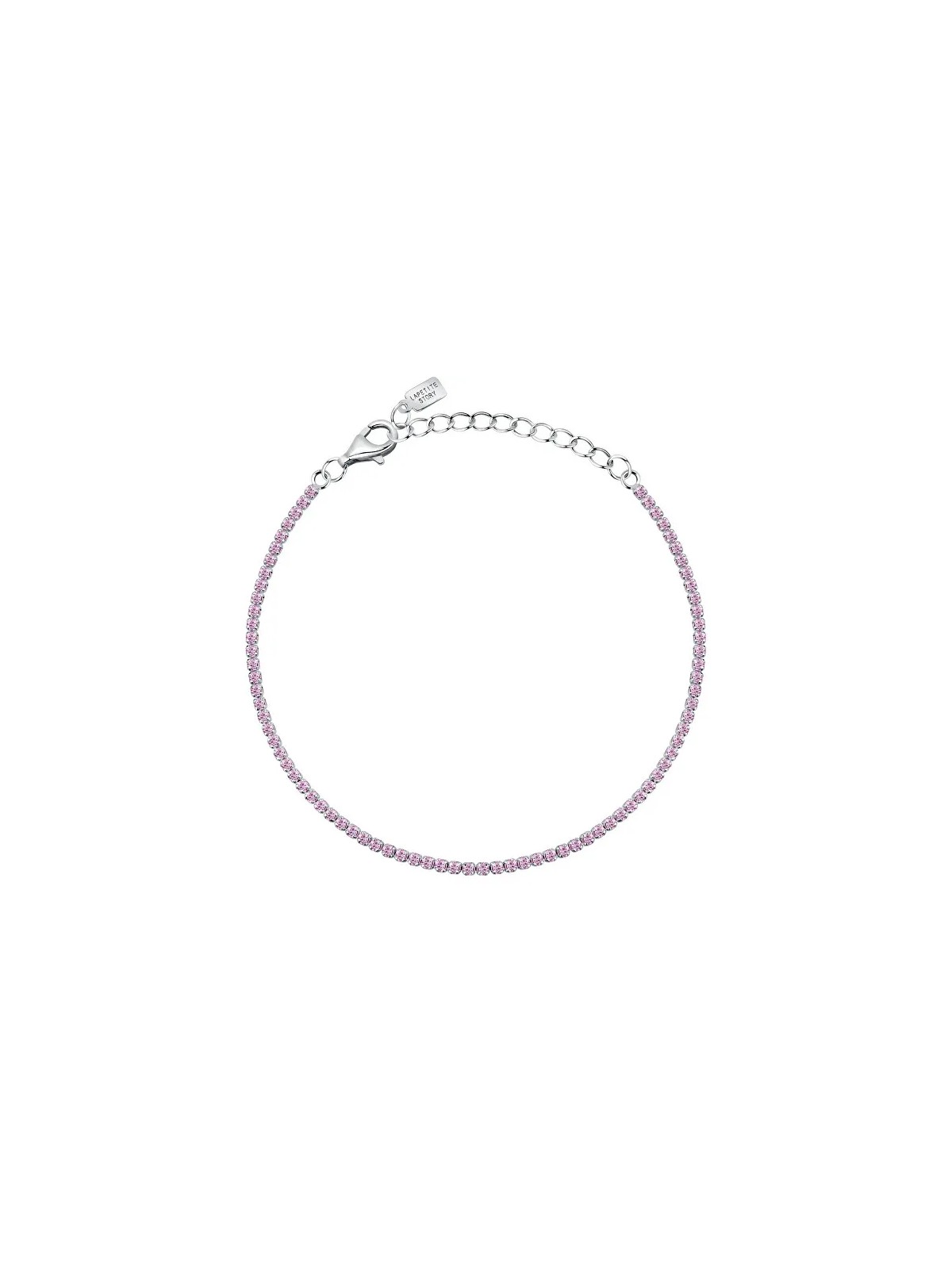 La Petite Story Bracciale tennis in argento con zirconi rosa Argento LPS05AWV32 donna