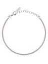 La Petite Story Bracciale tennis in argento con zirconi rosa Argento LPS05AWV32 donna