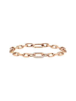 Daniel Wellington Bracciale di lusso in bronzo con cristalli Crystal Link DW00400572 - Lunghezza: 15.5 cm donna