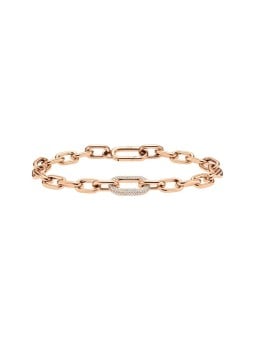 Daniel Wellington Bracciale di lusso in bronzo con cristalli Crystal Link DW00400572 - Lunghezza: 18.5 cm donna