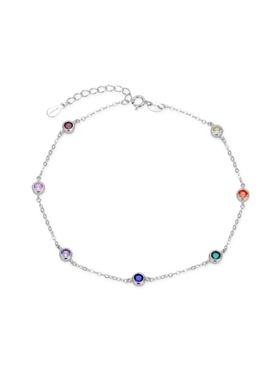 Agato Bracciale in argento con colori zirconi AGB767/21 donna