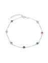 Agato Bracciale in argento con colori zirconi AGB767/21 donna