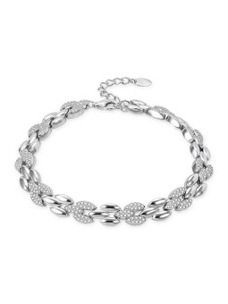 Agato Bracciale distintivo in argento con zirconi AGB758/21 donna