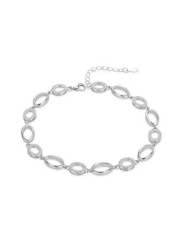 Agato Bracciale alla moda in argento con zirconi AGB775/21 donna
