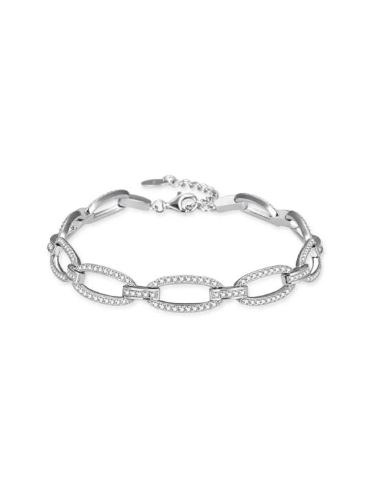 Agato Bracciale alla moda in argento con zirconi AGB779/21 donna