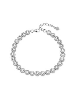 Agato Elegante bracciale in argento con zirconi AGB769/21 donna