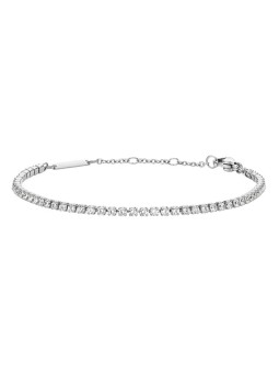 Daniel Wellington Bracciale in acciaio scintillante con cristalli Classic Tennis DW00400386 donna