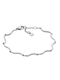 Skagen Bracciale moderno in acciaio da donna Wave SKJ1793040 donna