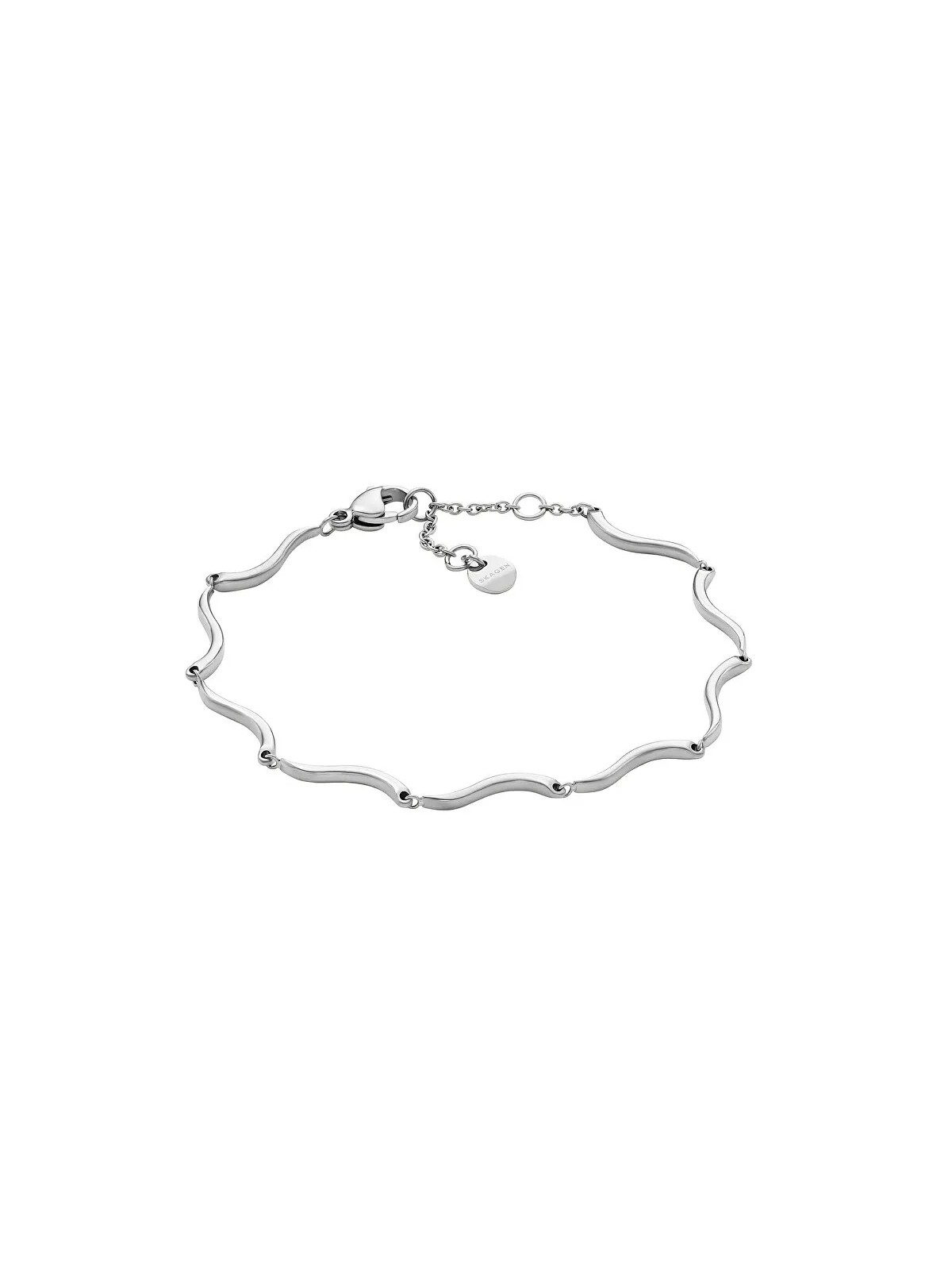 Skagen Bracciale moderno in acciaio da donna Wave SKJ1793040 donna