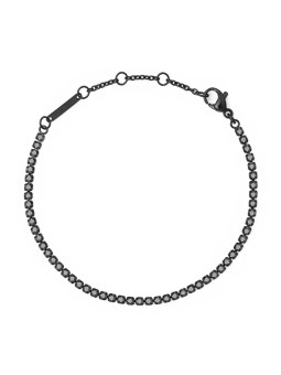 Daniel Wellington Bracciale con cristalli neri scintillanti Classic Tennis DW00400810 donna