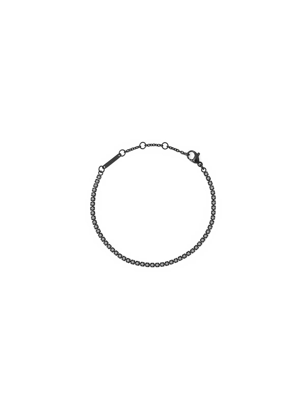 Daniel Wellington Bracciale con cristalli neri scintillanti Classic Tennis DW00400810 donna