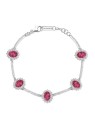 Brosway Bracciale di lusso in argento con zirconi Fancy Passion Ruby FPR40 donna