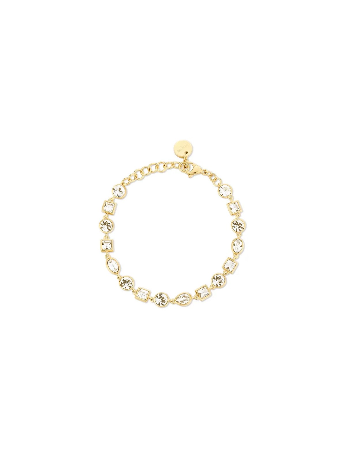 Brosway Bracciale di lusso placcato oro con cristallo trasparente Symphonia BYM169 donna