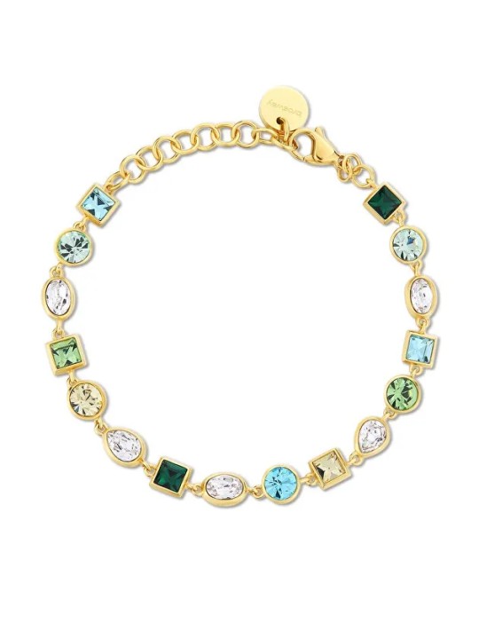 Brosway Bracciale di lusso placcato oro con cristalli colorati Symphonia BYM171 donna