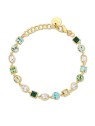 Brosway Bracciale di lusso placcato oro con cristalli colorati Symphonia BYM171 donna
