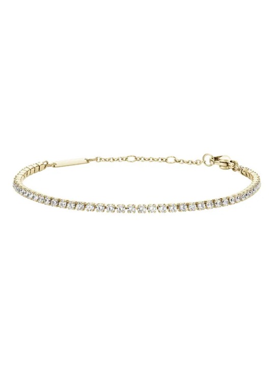 Daniel Wellington Bracciale scintillante placcato oro con cristalli Classic Tennis DW00400388 donna