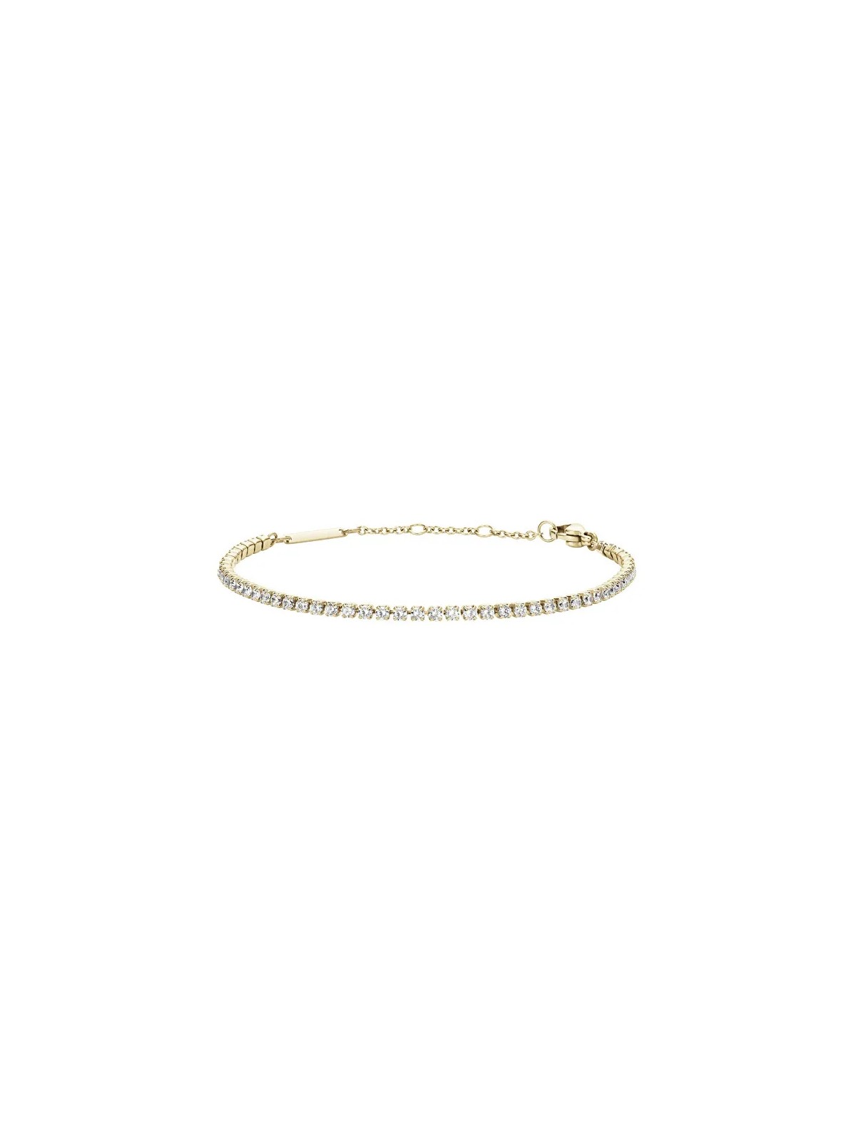 Daniel Wellington Bracciale scintillante placcato oro con cristalli Classic Tennis DW00400388 donna