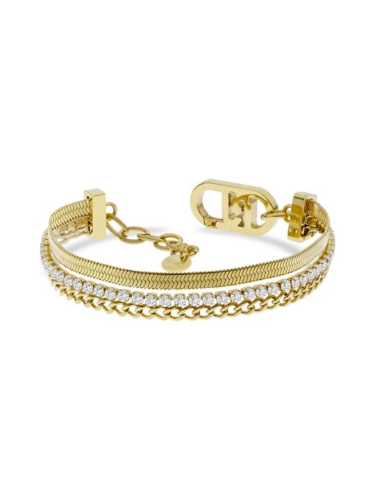 Liu Jo Bracciale triplo placcato oro da donna, moda LJ2644 donna