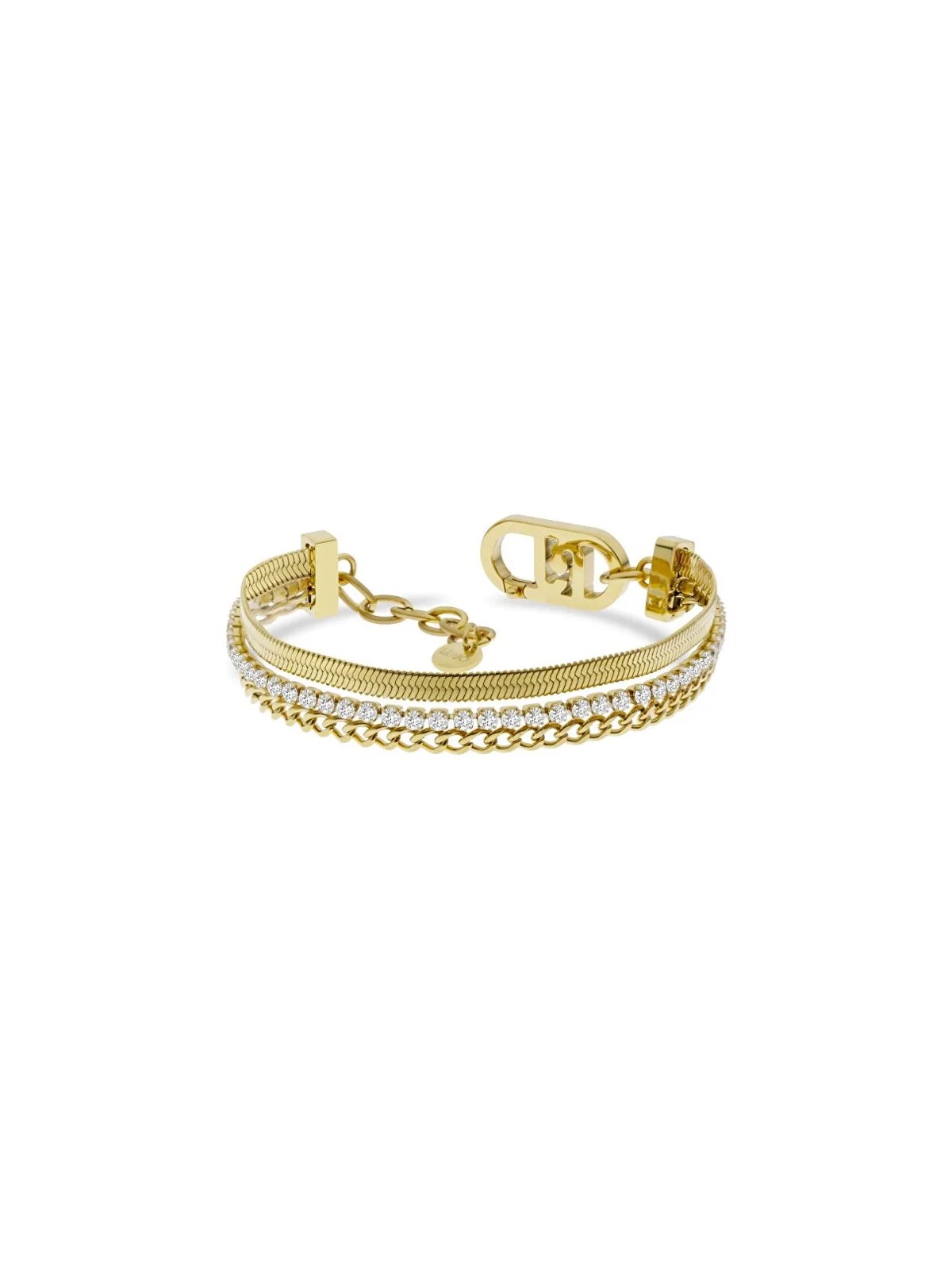 Liu Jo Bracciale triplo placcato oro da donna, moda LJ2644 donna